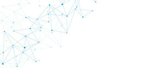 Abstract geometric background of minimalistic design of science and technology concept