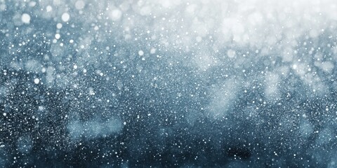 Obraz premium Abstract icy blizzard motion background with floating particle