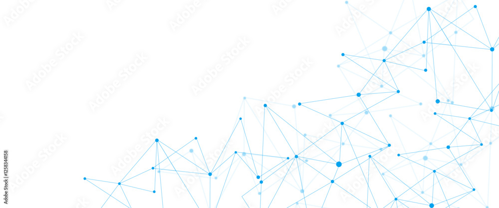 Poster vector modern geometric pattern with connecting the dots and lines