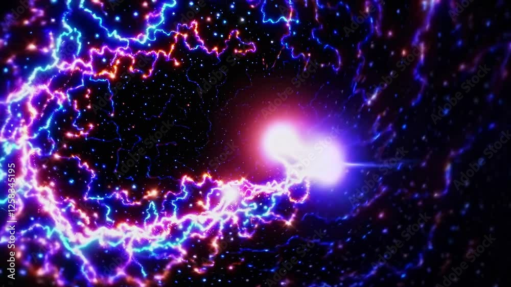 Wall mural vibrant cosmic patterns create stunning visual effects in deep space exploration