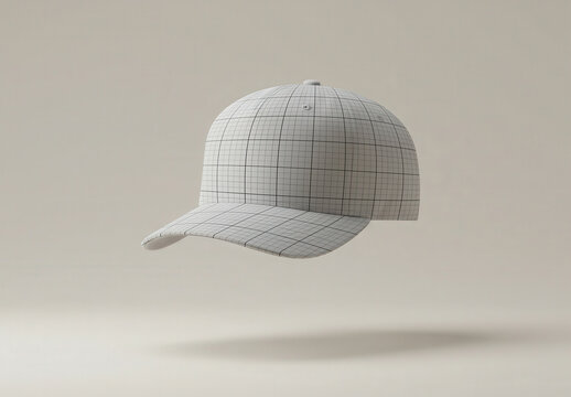 Baseball Hat Floating Design Mockup