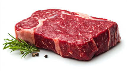 Obraz premium raw meat on a white background