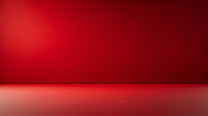 Fototapeta premium Red Studio Background With Dramatic Lighting
