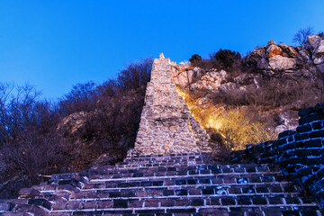 Simatai, a section of the Great Wall of China holding the access to Gubeikou (a strategic pass in...