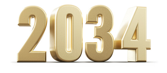 Golden Number 2034 New Year