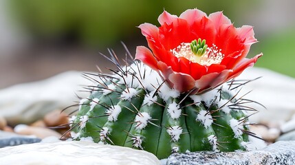Botanical cactus bloom