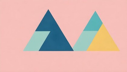 abstract pastel triangle geometric pattern background