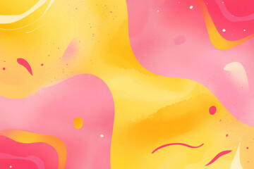 A vibrant yellow and pink abstract background with fluid, watercolor-like textures, smooth gradients, and a playful, lively aesthetic. Perfect for cheerful and creative visuals.