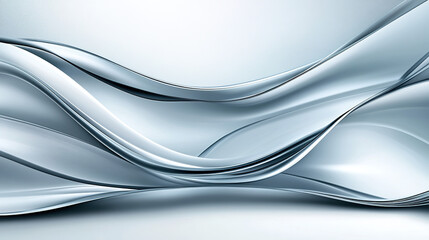 A soft abstract background featuring flowing waves in shades of white and light gray, creating a calm and elegant design.
