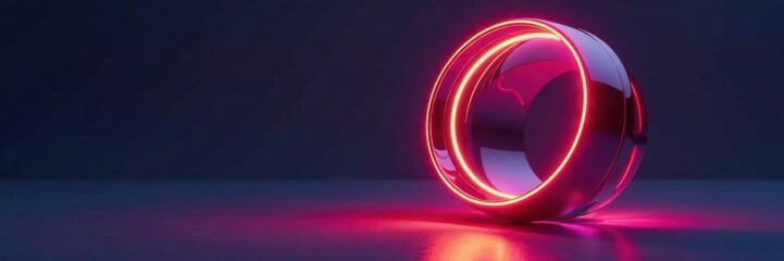 LED light fixture with futuristic twist in a sleek, metallic sphere , Metallic, Ambient, LED