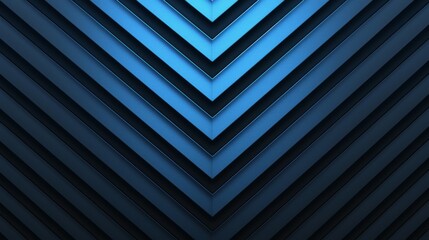 Obraz premium Blue background with parallel lines. Banner template with white space in the center for text. Perfect for abstract minimalist wallpaper and modern digital media.