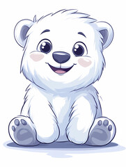 Cheerful Polar Bear Cub