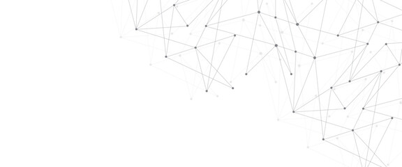 Abstract geometric background of minimalistic design of science and technology concept