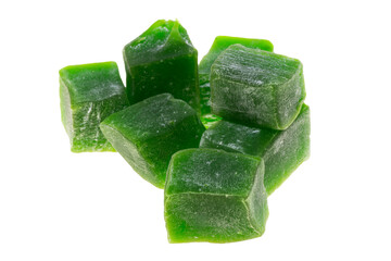 Turkish delight marmalade isolated