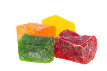 Turkish delight marmalade isolated