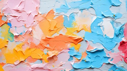 Colorful Plaster Texture on White Background