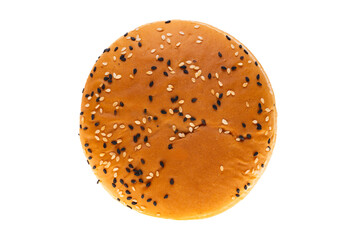 hamburger bun isolated
