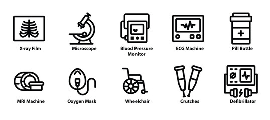 Medical Icons Collection Illustration