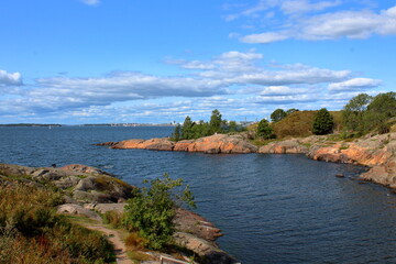 Suomenlinna island and sea, Finland 