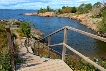 Suomenlinna island and sea, Finland 
