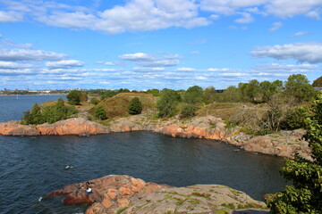 Suomenlinna island and sea, Finland 