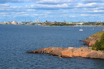 Suomenlinna island and sea, Finland 