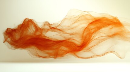 Fototapeta premium Abstract Orange Wavelike Swirling Forms Design