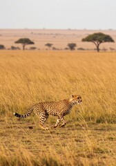 Cheetah in Full Sprint
