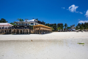 View of the beach of Zanzibar island