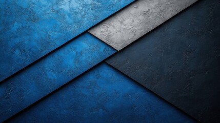 Abstract minimalist wallpaper with repetitive geometric patterns and shapes on Blue background. Featuring white space in the center for text, ideal for design templates and modern banners.