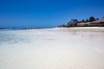 View of the beach of Zanzibar island