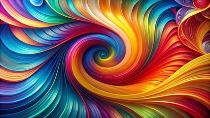 Abstract Spiral Flowing Lines Design - Vibrant Swirling Art Background