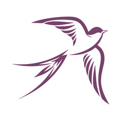  a swallow flying with its wings blending into leaf shapes