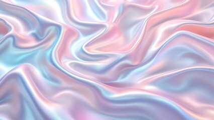 Silver holographic foil. Abstract chrome waves background. Hologram texture. Premium quality. Modern design. abstract 3d wave background