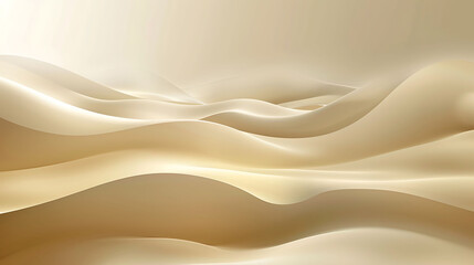 Obraz premium Subtle abstract waves in soft neutral tones with gradients and minimalist details