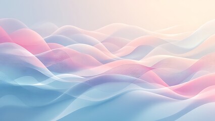 Teal, blue, magenta draped net, wavy curves. Abstract watermark for cheque, ticket, banner, website, voucher. Line art pattern, guilloche design. White background. Elegant pleated background design