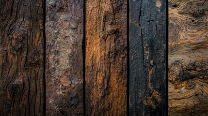 Obraz premium Rough weathered wood textures natural environment high-resolution images rustic aesthetic close-up view timeless beauty