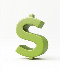 A green dollar sign is shown on a white background
