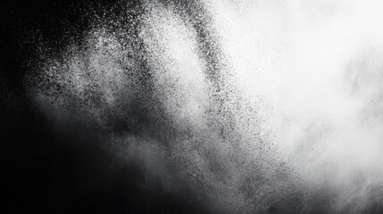 Dramatic Contrast of Flour Dust Against Dark Backdrop Creation
