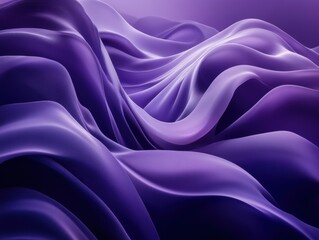 Obraz premium Elegant purple waves creating soft visual textures.