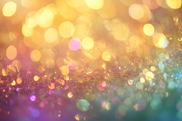 Macro shot of holographic foil texture, rainbow reflections shifting under the light.