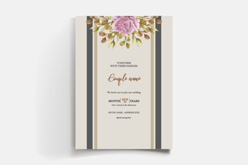 BRIDAL SHOWER FLORAL INVITATION TEMPLATE