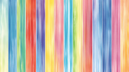 Vibrant Watercolor Rainbow Stripes Background Texture Image