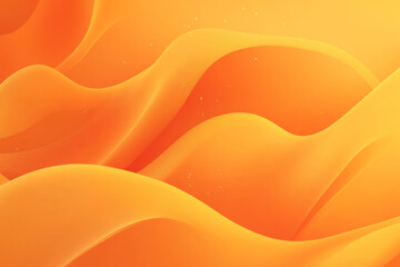 Bright orange abstract background with dynamic curved shapes and glowing edges, exuding warmth and creativity.