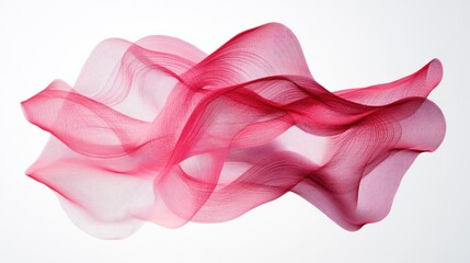 Abstract red flowing wave design.
