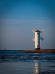 windmill at sunset