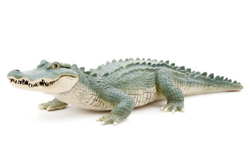 Naklejka premium Crocodile isolated on white background