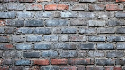 Obraz premium Charcoal gray brick wall with a rough industrial look, realistic texture, generative ai