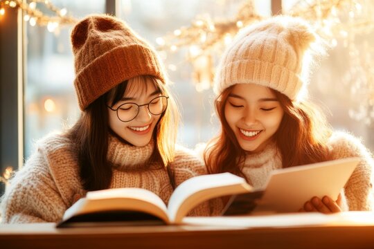 A foreign student struggling with a difficult assignment but receiving help from a local classmate