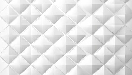Abstract white geometric background with a light gray diamond pattern for design and presentation, White gradient abstract polygon pattern on gray background
